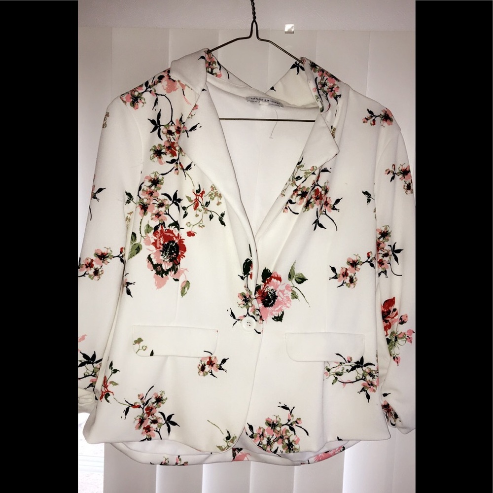 Floral blazer